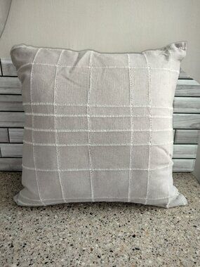 Retired "Grid" Pillow Cover AND Insert (B)